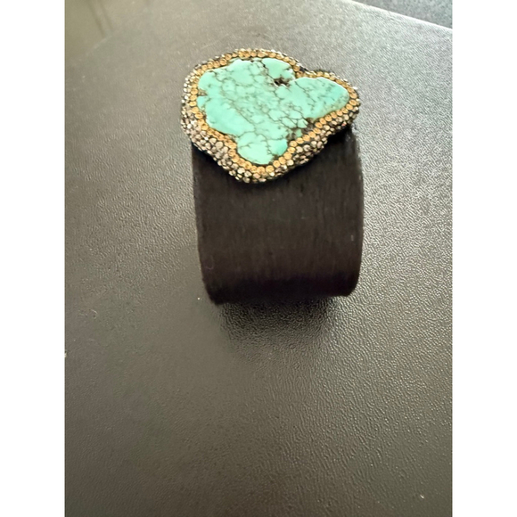 Women's Elisabeth Pohle Designs Cuff Bracelet Howlite Black One Size - Picture 4 of 7